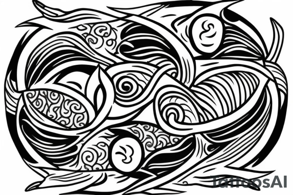 Yin Yang fish tattoo idea