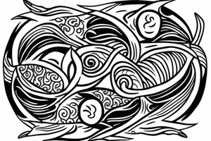 Yin Yang fish tattoo idea