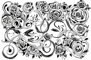 line tattoo for two people tattoo idea