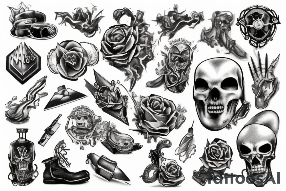 heavy metall tattoo idea