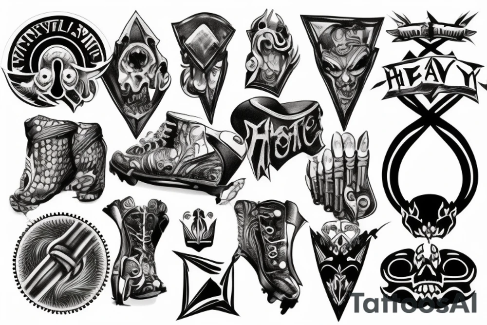 heavy metall tattoo idea
