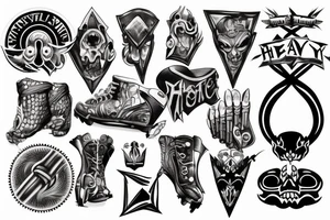 heavy metall tattoo idea