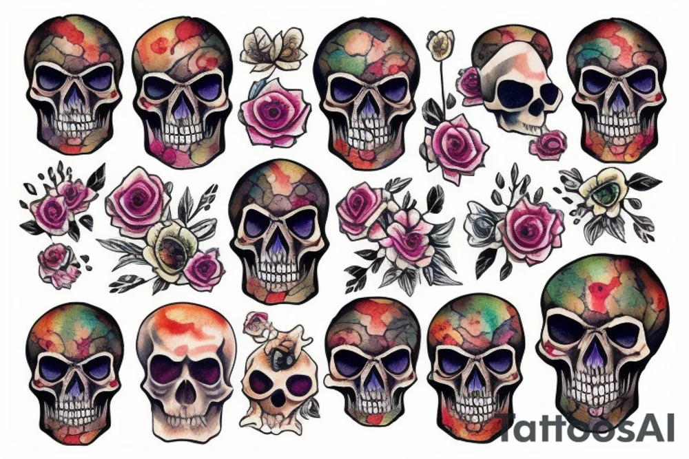 Skull tattoo idea