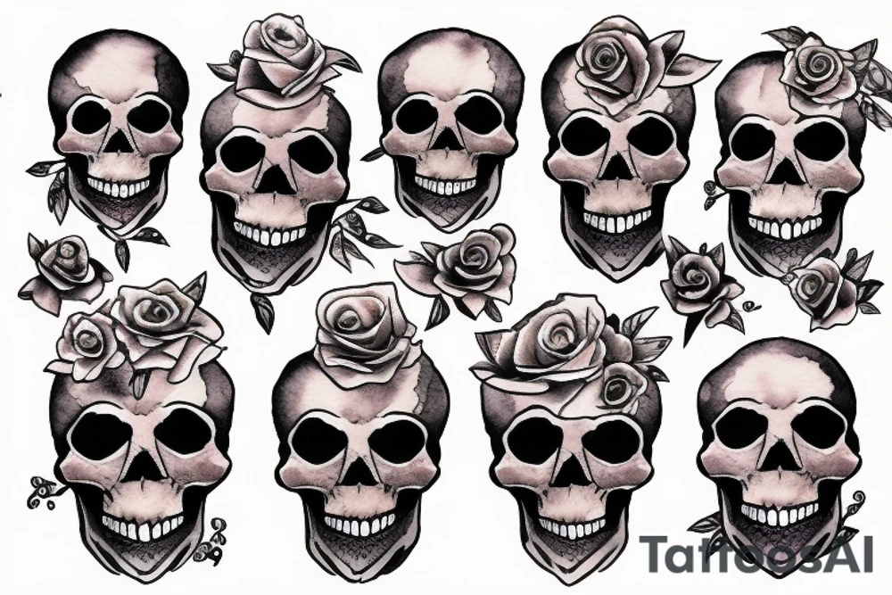 Skull tattoo idea