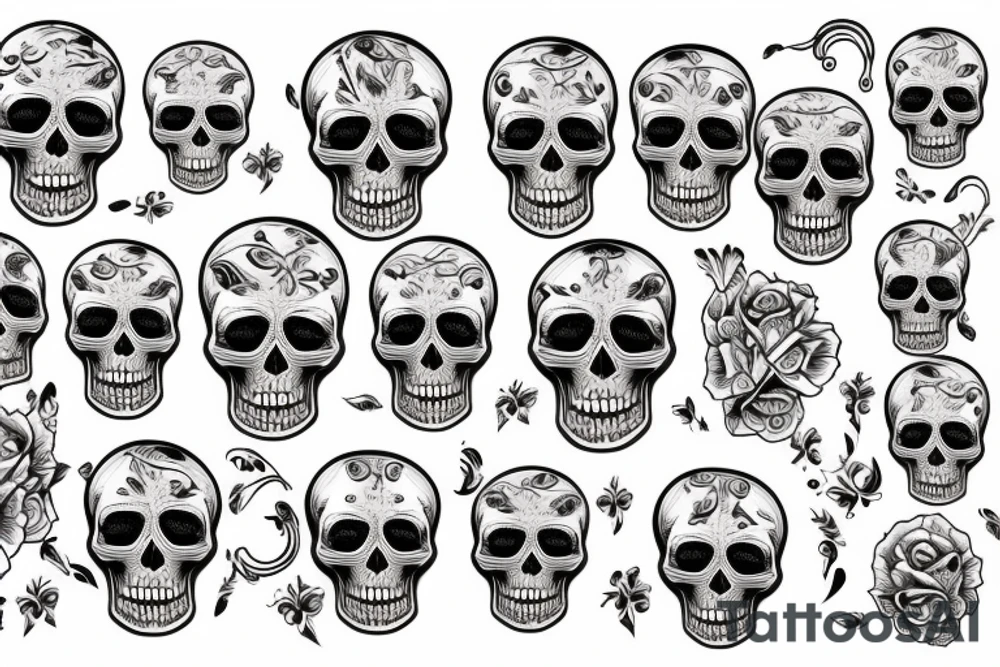 Skull tattoo idea