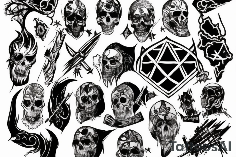 anarchy simbol tattoo idea
