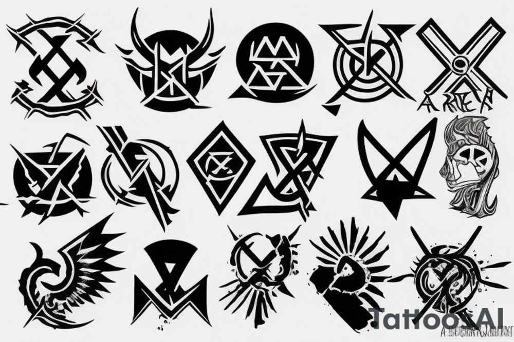 anarchy symbol tattoo idea