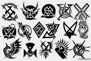 anarchy symbol tattoo idea