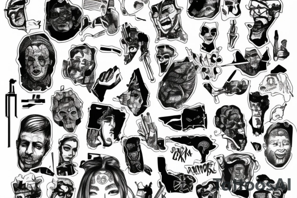 censorship, totalitarianism and terror tattoo idea