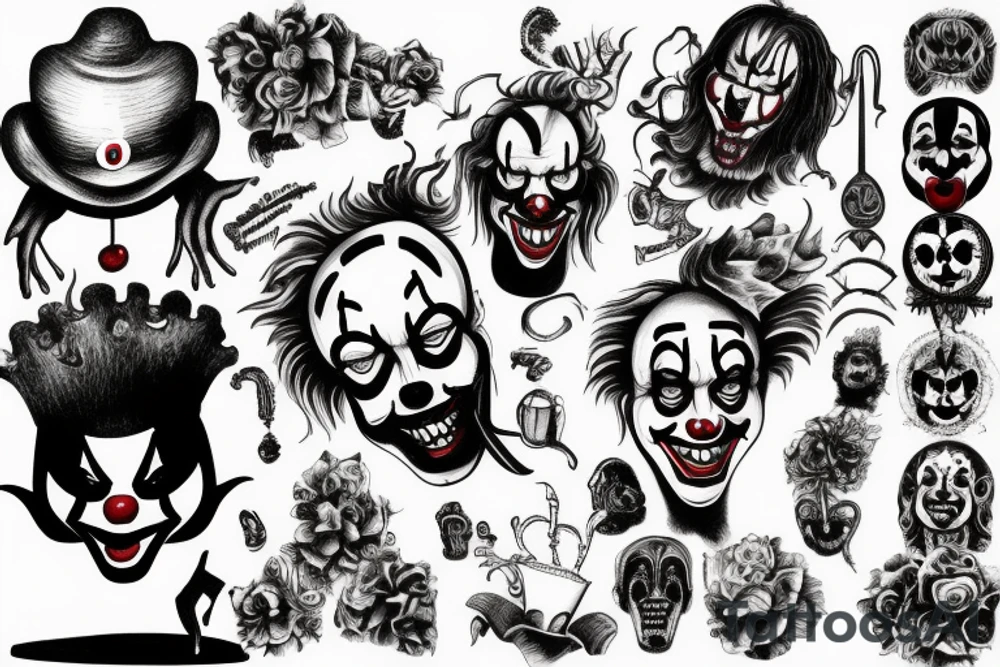IT clown devouring tattoo idea