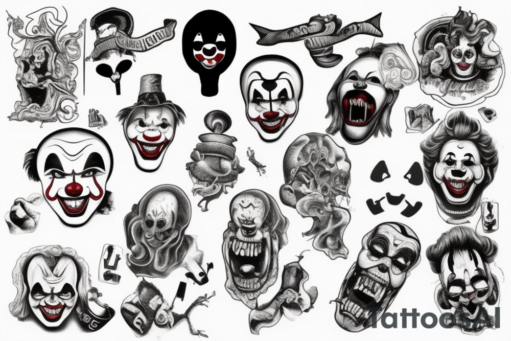 IT clown devouring tattoo idea