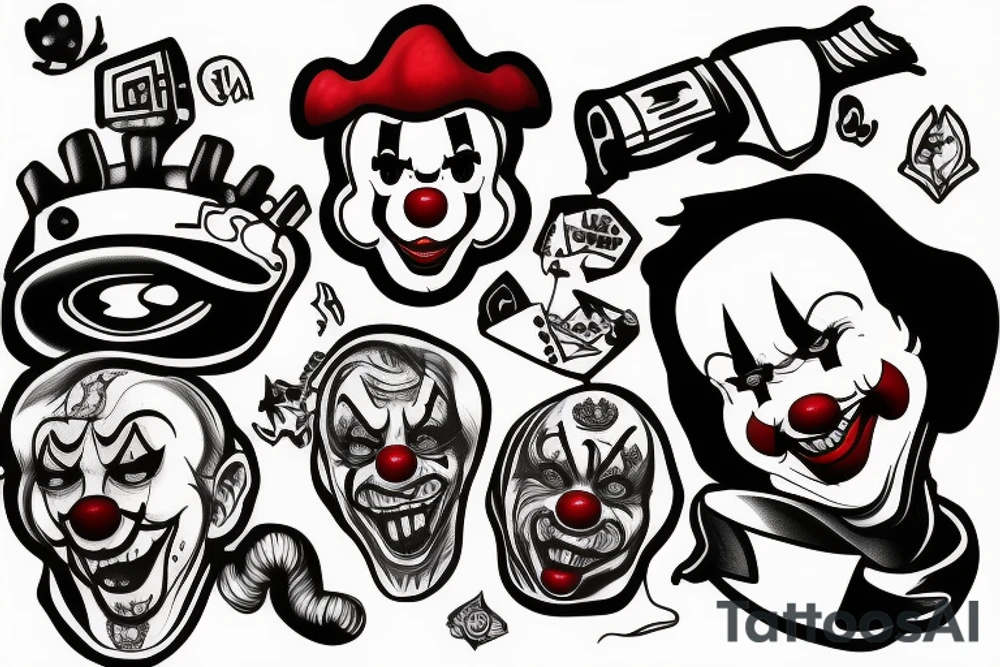 IT clown devouring tattoo idea