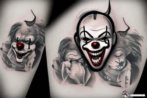 IT clown devouring tattoo idea