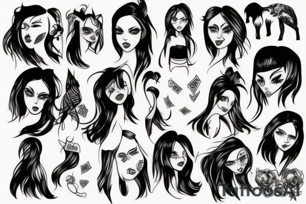 girl stew up scar tattoo idea