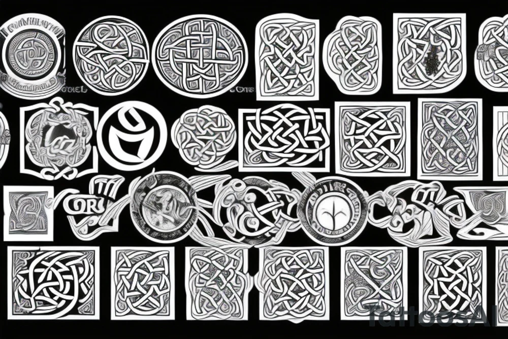 Celtic signs tattoo idea
