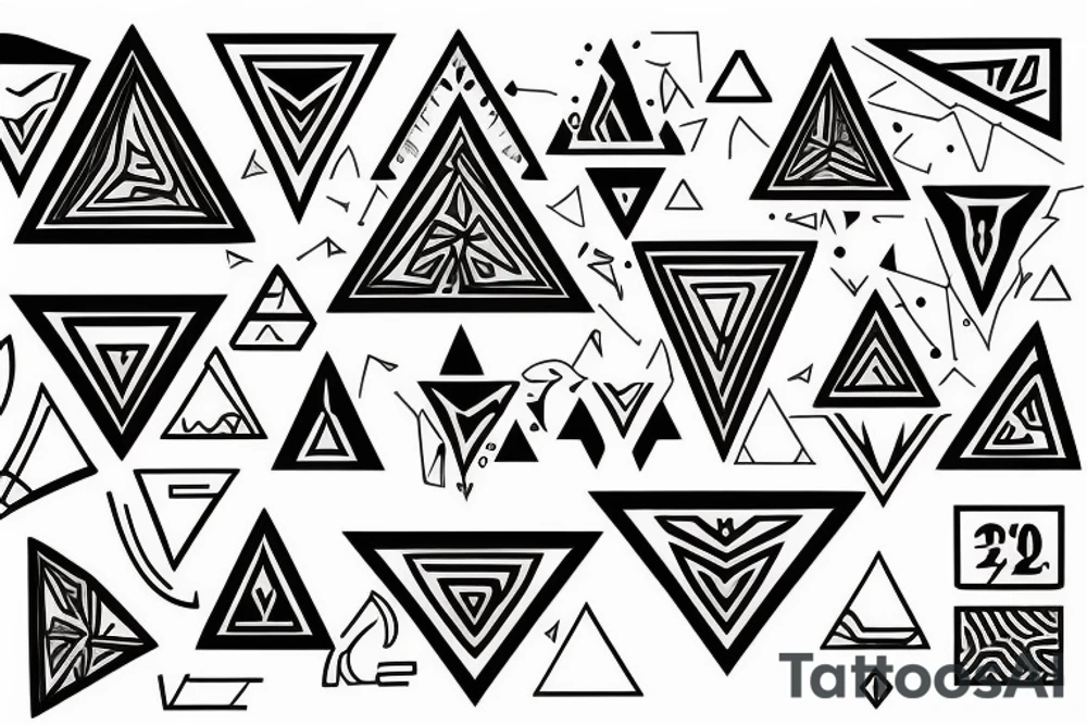 triangles tattoo idea