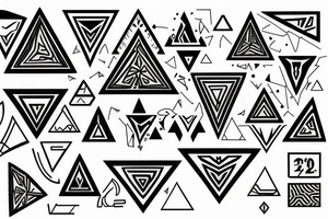 triangles tattoo idea