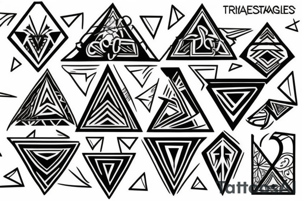 triangles tattoo idea