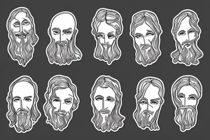 jesus with a neckless tattoo idea