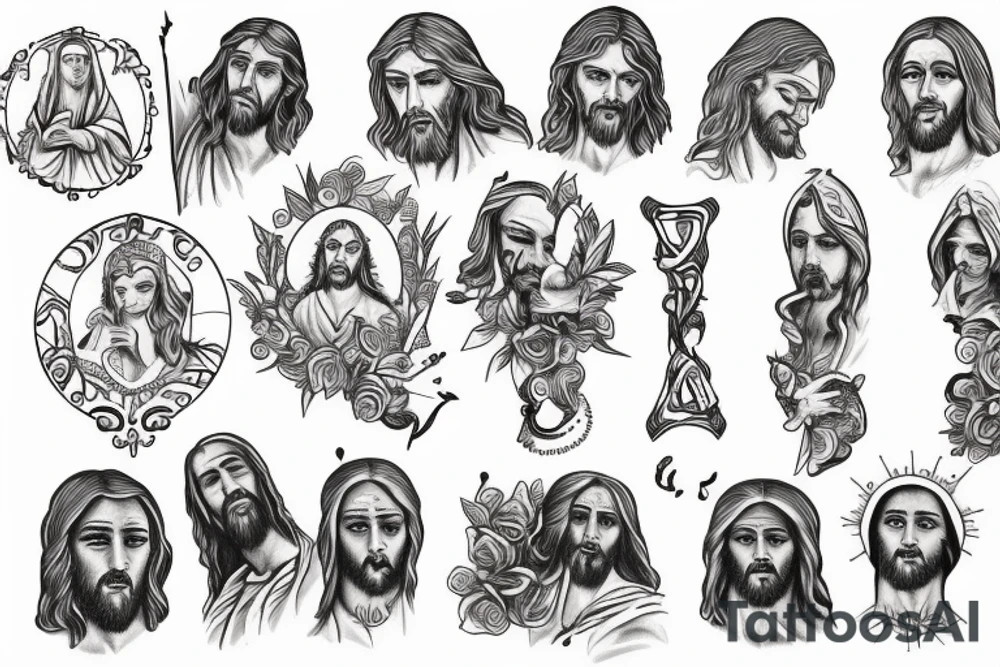 jesus tattoo idea