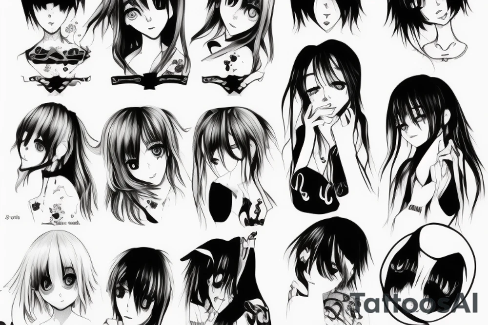 dead inside anime depressed solace tattoo idea
