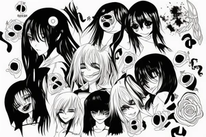 dead inside anime depressed solace tattoo idea
