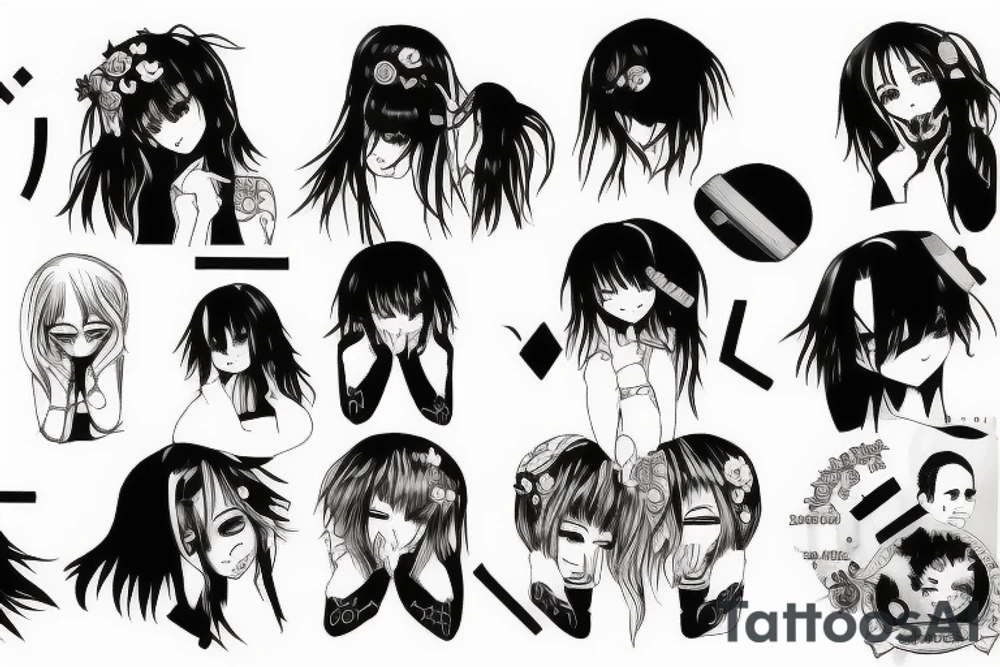 dead inside anime depressed solace tattoo idea