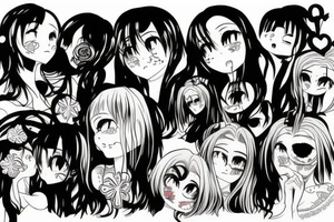 dead inside anime depressed solace tattoo idea