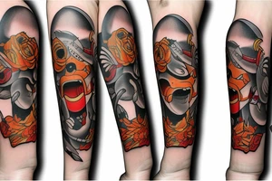 Russian Mouse with gun cry tattoo idea
