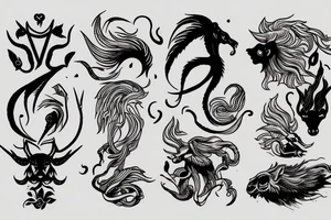 aries in fire on mars tattoo idea