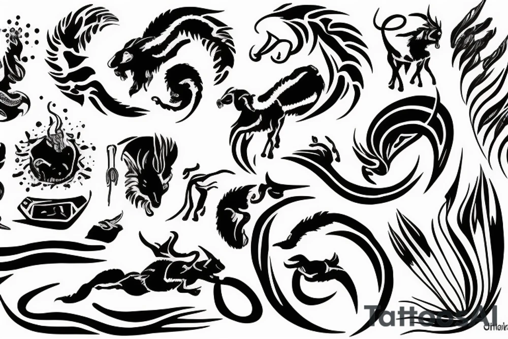 aries in fire on mars tattoo idea