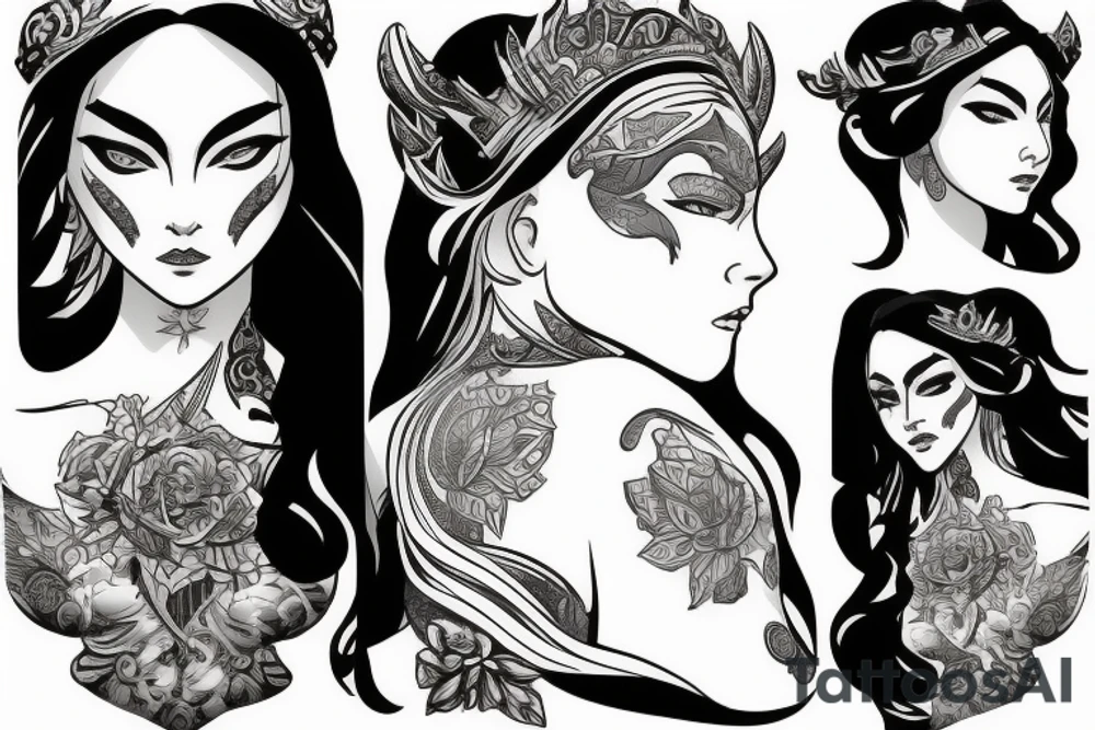 Mirana from Dota 2 tattoo idea