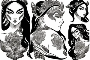 Mirana from Dota 2 tattoo idea