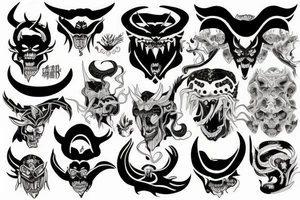 Demon tattoo idea