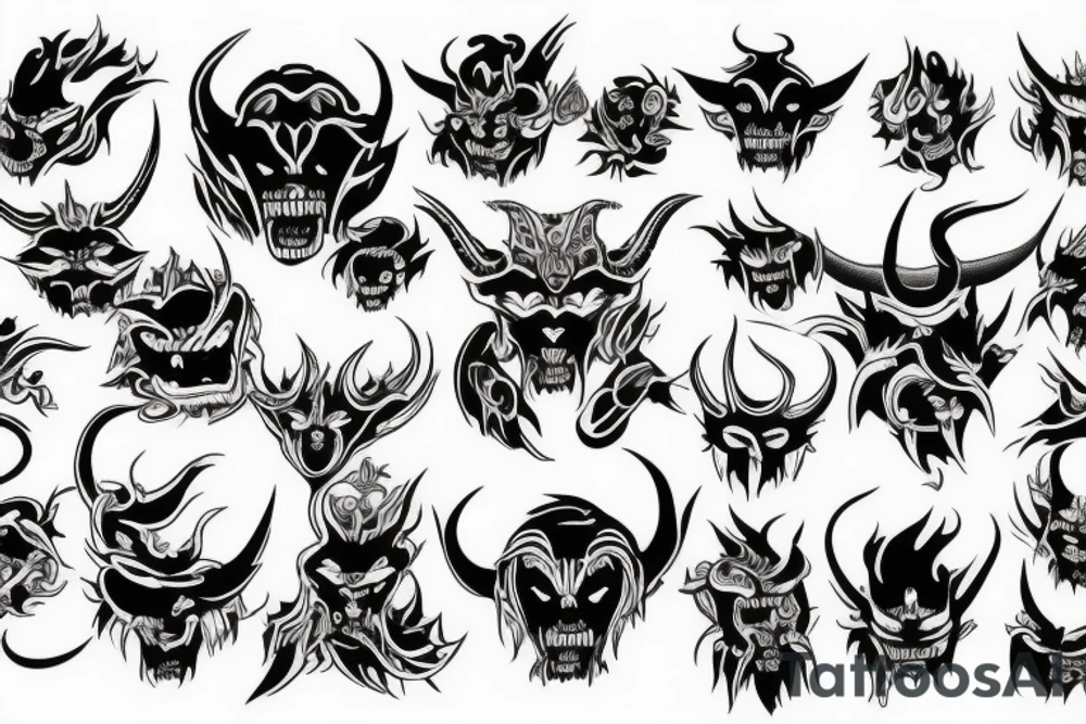 Demon tattoo idea