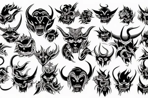 Demon tattoo idea