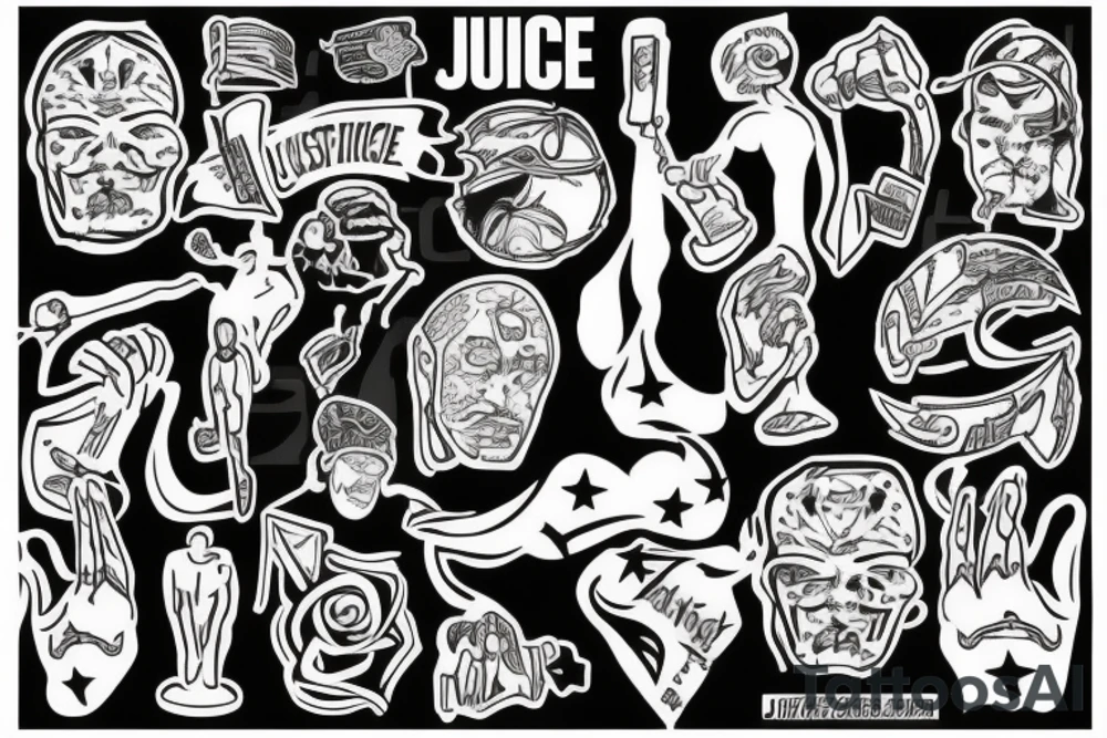 Justice, struggle, suicide, knowledge tattoo idea