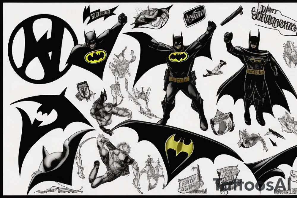 Justice and Batman tattoo idea