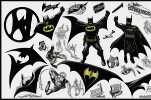 Justice and Batman tattoo idea