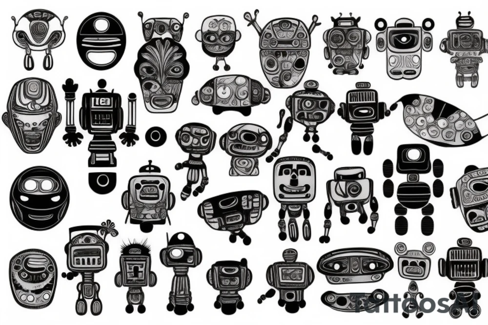 Robot tattoo idea