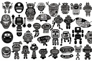 Robot tattoo idea