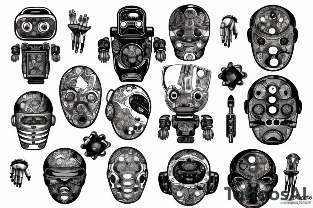 Robot tattoo idea