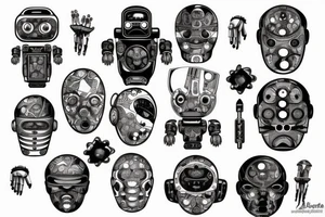 Robot tattoo idea