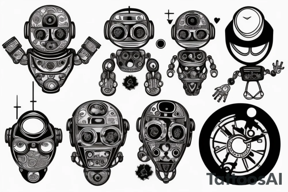 Robot tattoo idea