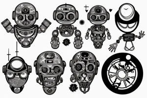 Robot tattoo idea