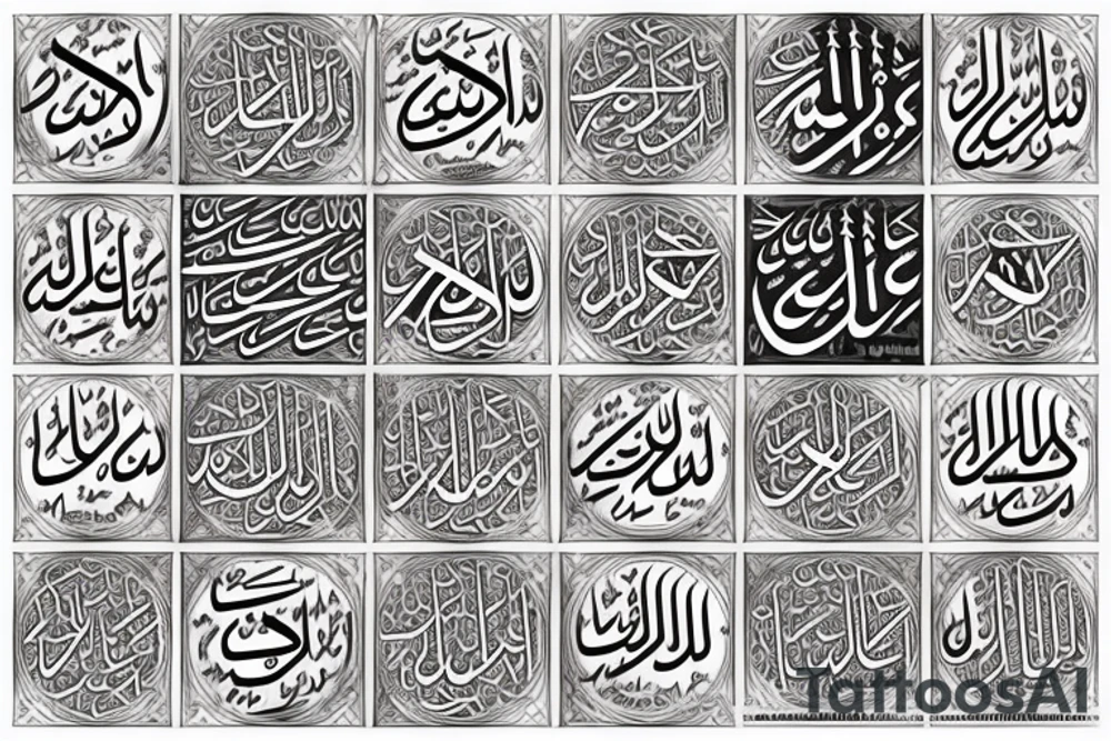 islamic tattoo idea