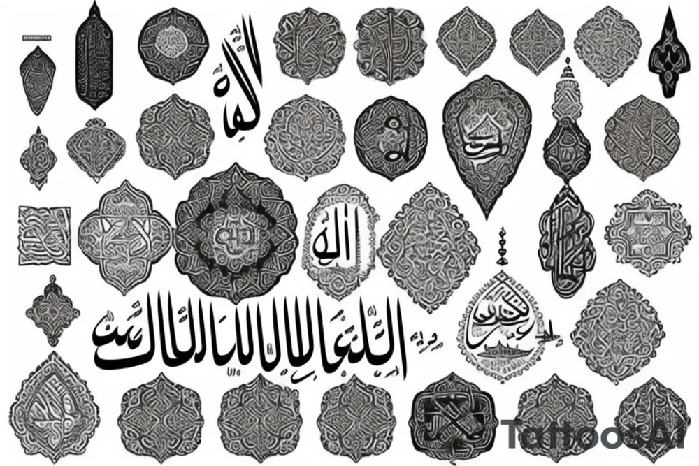 islamic tattoo idea