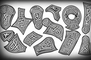 Runes of fortune tattoo idea