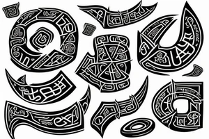 Runes of fortune tattoo idea