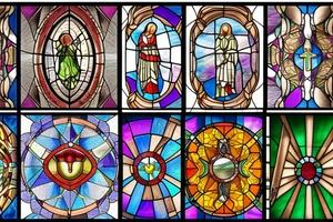stained glass church ceiling tattoo idea